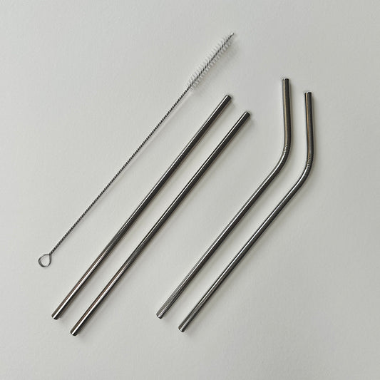 Eco Stainless Steel Straws Silver